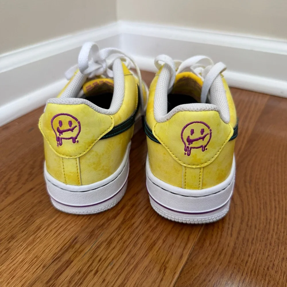 Nike Air Force 1 Low Have A Nike Day Yellow Cloud Tie Dye Sneakers Kids